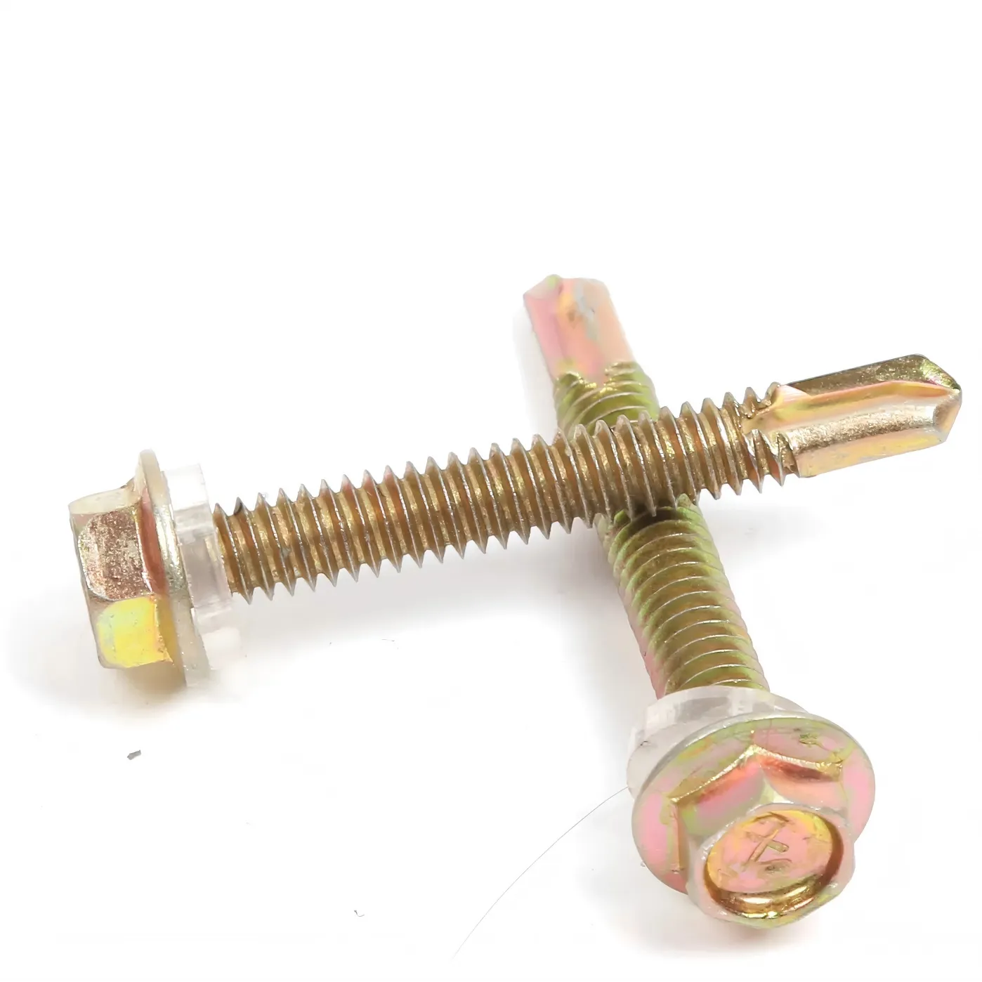 HEX/Flange Head Yellow Galvanized <h4 style=