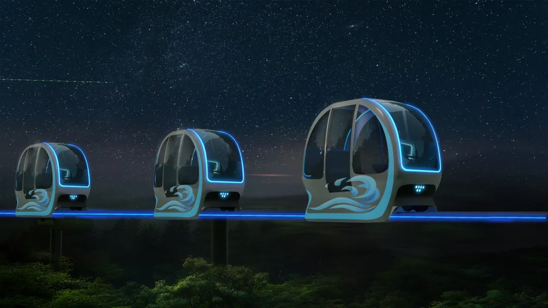 无人驾驶!大丰独创轨道观光胶囊车,开启行业数智化转型