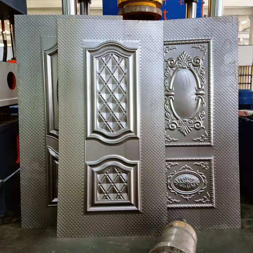 不鏽鋼門板壓花機