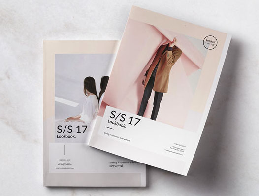 時尚服裝行業(yè)的畫冊模版設計
