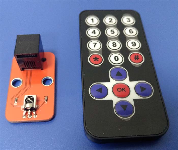 红外接收传感器 遥控板 小创客教育机器人