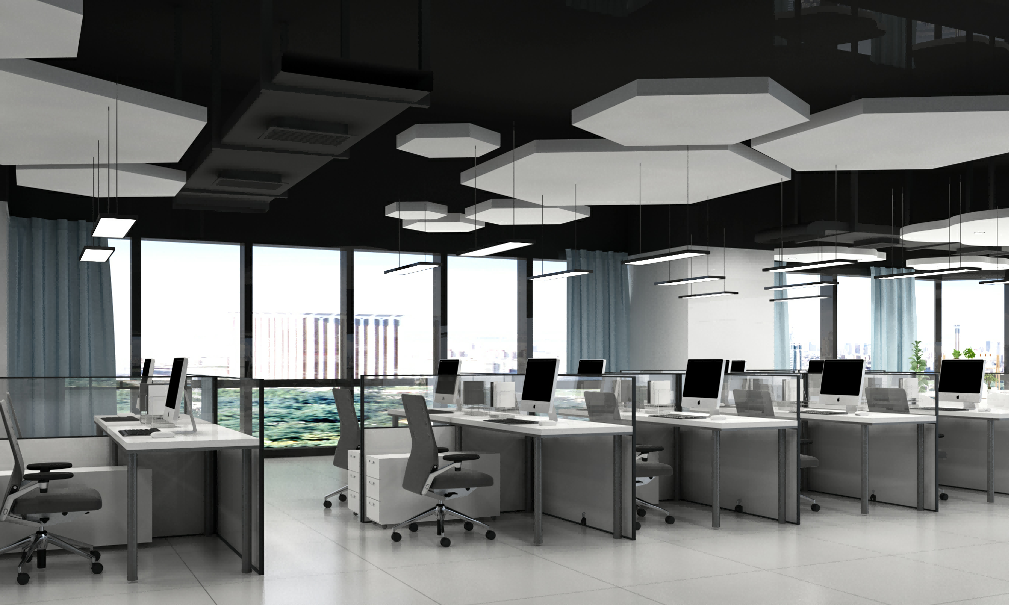 這套科技企業(yè)辦公室裝修，把 “未來感” 揉進(jìn)每個(gè)空間細(xì)節(jié)里