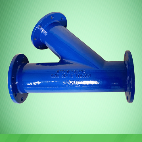 All flanged tee with 45º angle branch