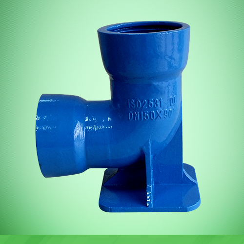 Double socket 90º duckfoot bend