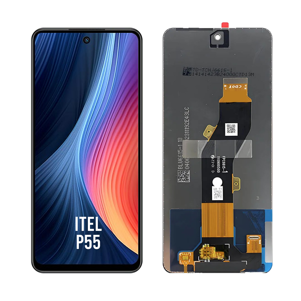 Itel P55 LCD Screen Original Touch Screen Repair Parts For Itel P55 Display Modulos de celulares