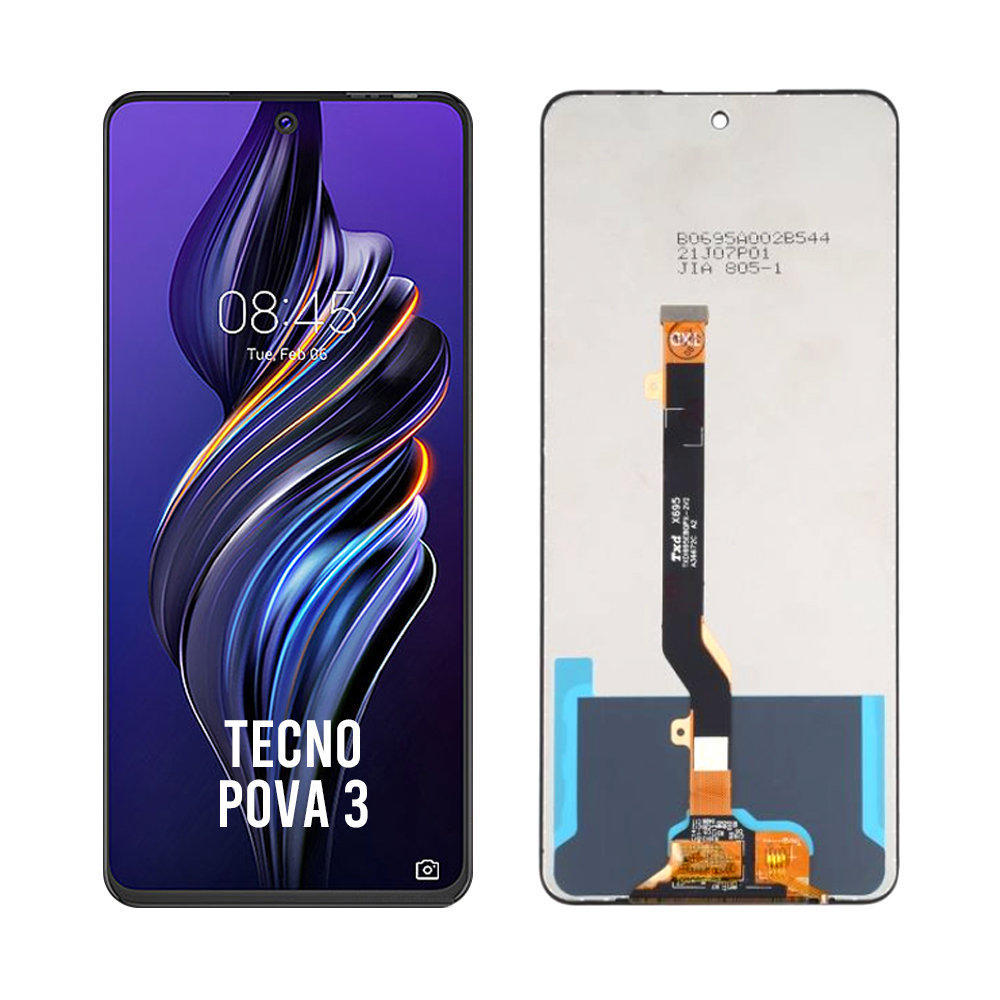 Tecno Pova 3 Mobile Phone Lcd Screen Display Assembly Touch Screen Lcd Panel With Frame Replacement