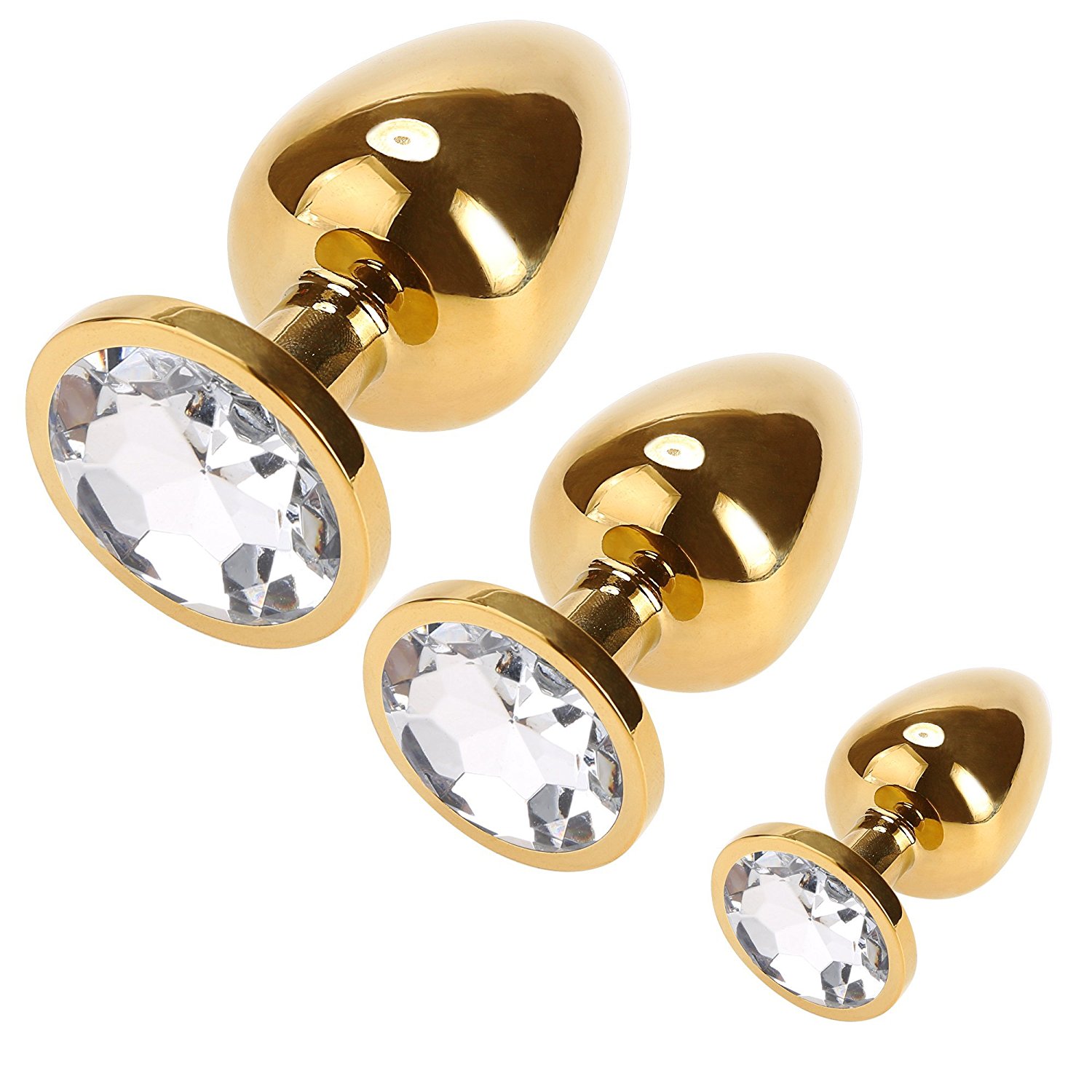 Greenpinecone® Klein + Medium + Groß Set fetisch Masturbation Sex Spielzeug Metall Anal Butt