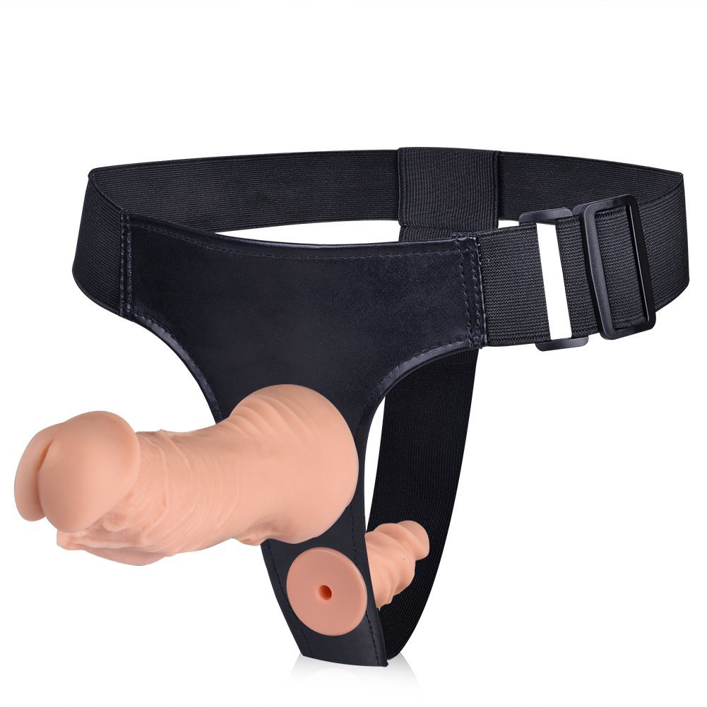 Utimi Strap On Umschnall Dildos Lesbians Masturbator Sexspielzeugset mit 2 Silikon Dildos