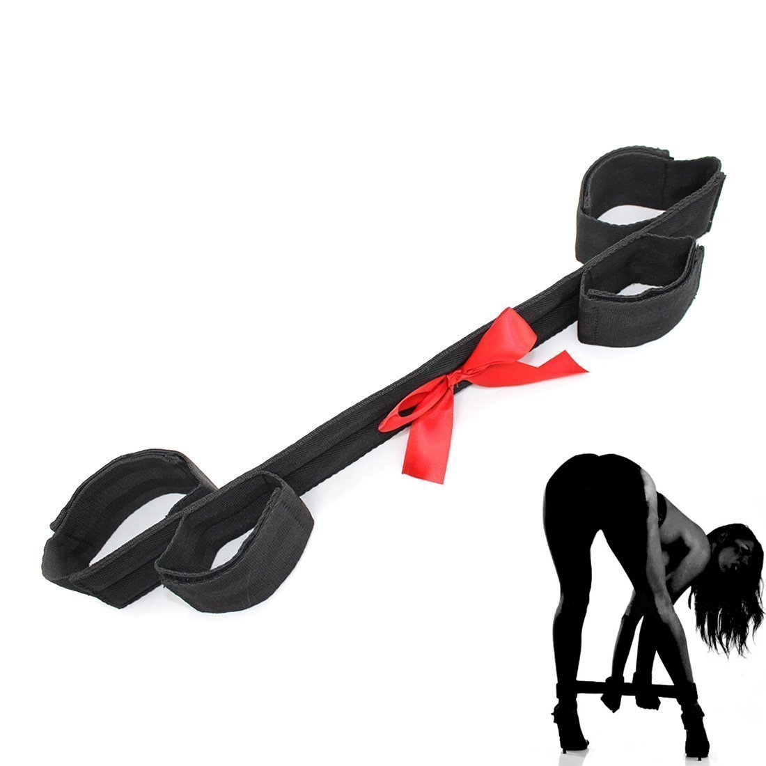 Greenpinecone® Strong Nylon Damen Bow Harness Fesselset Hand Fuß Fesseln Bondage Bar Fetish paare