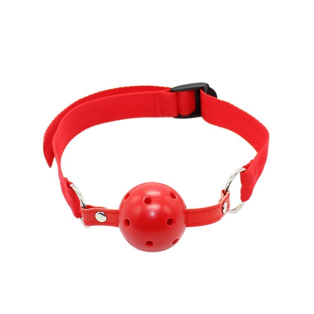 BDSM Bondage Erotik Rot Ballknebel Mundknebel knebel Gag, SM Sex-Spielzeug für Anfänger