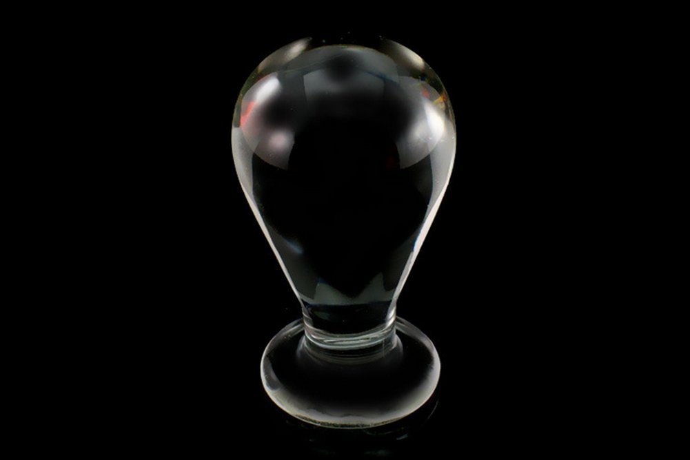 Deluxe 61MM Dick Glas dildo Art Transparent Buttplug Kristall Glas Anal-Dildo G-Punkt