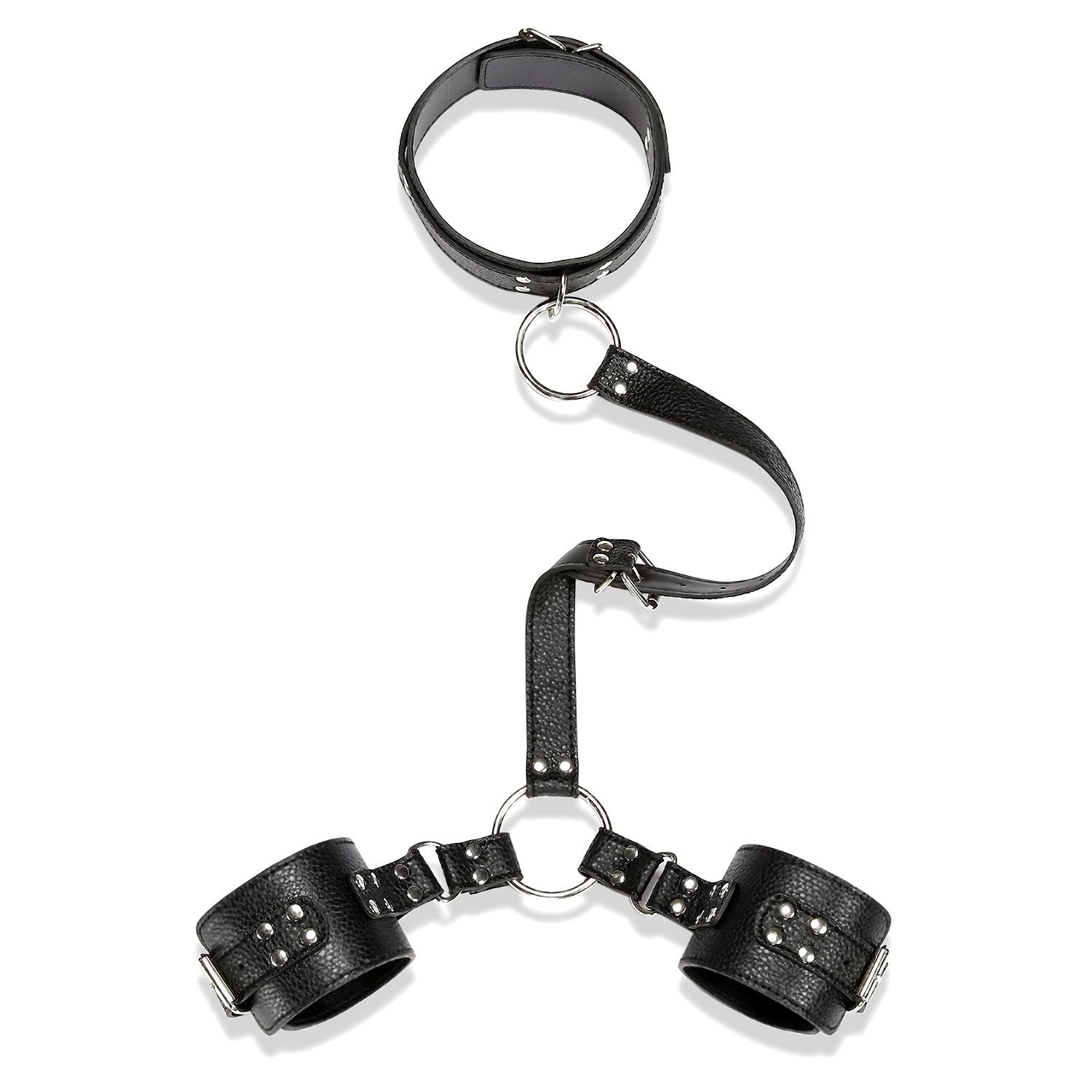 Greenpinecone® Bondage Handfesseln Handcuffs mit SM Halsband Sex-Spielzeug für Anfänger