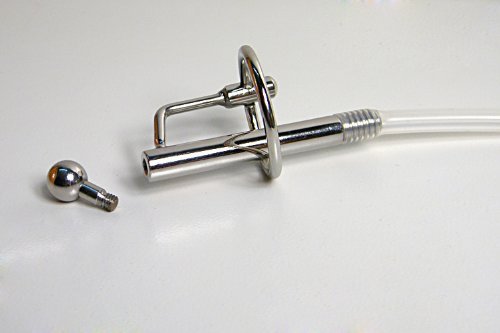 Greenpinecone® Penis Plug Dilator mit Eichelring - 185mm lang - flexibler - Bondage BDSM CBT SM