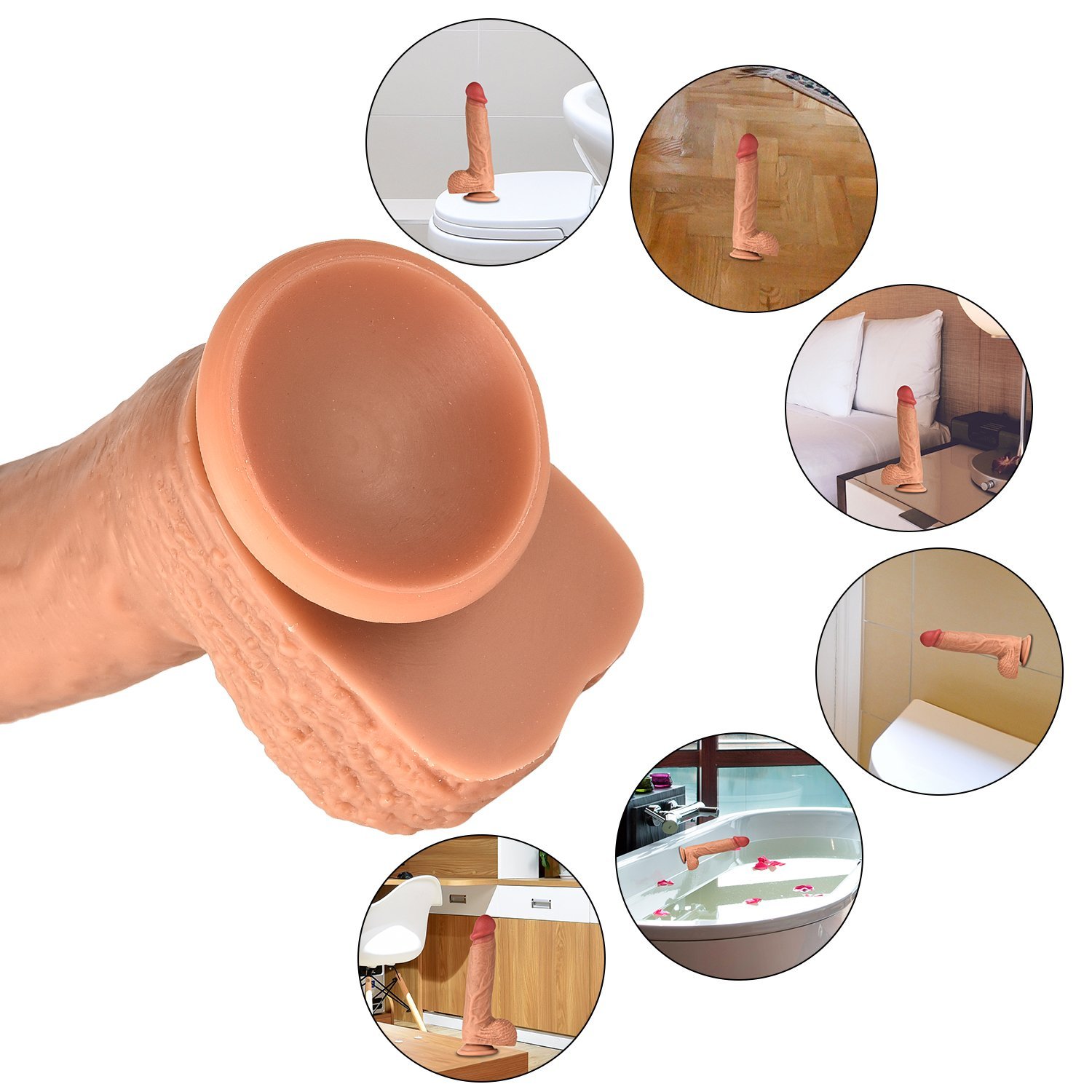 Greenpinecone Strap On Harness (Hohe Qualität, Lang 22cm, Ø 4.2cm) Realistischer Dildo