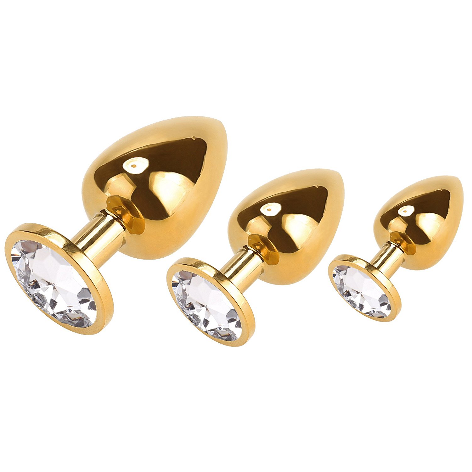 Greenpinecone® Klein + Medium + Groß Set fetisch Masturbation Sex Spielzeug Metall Anal Butt