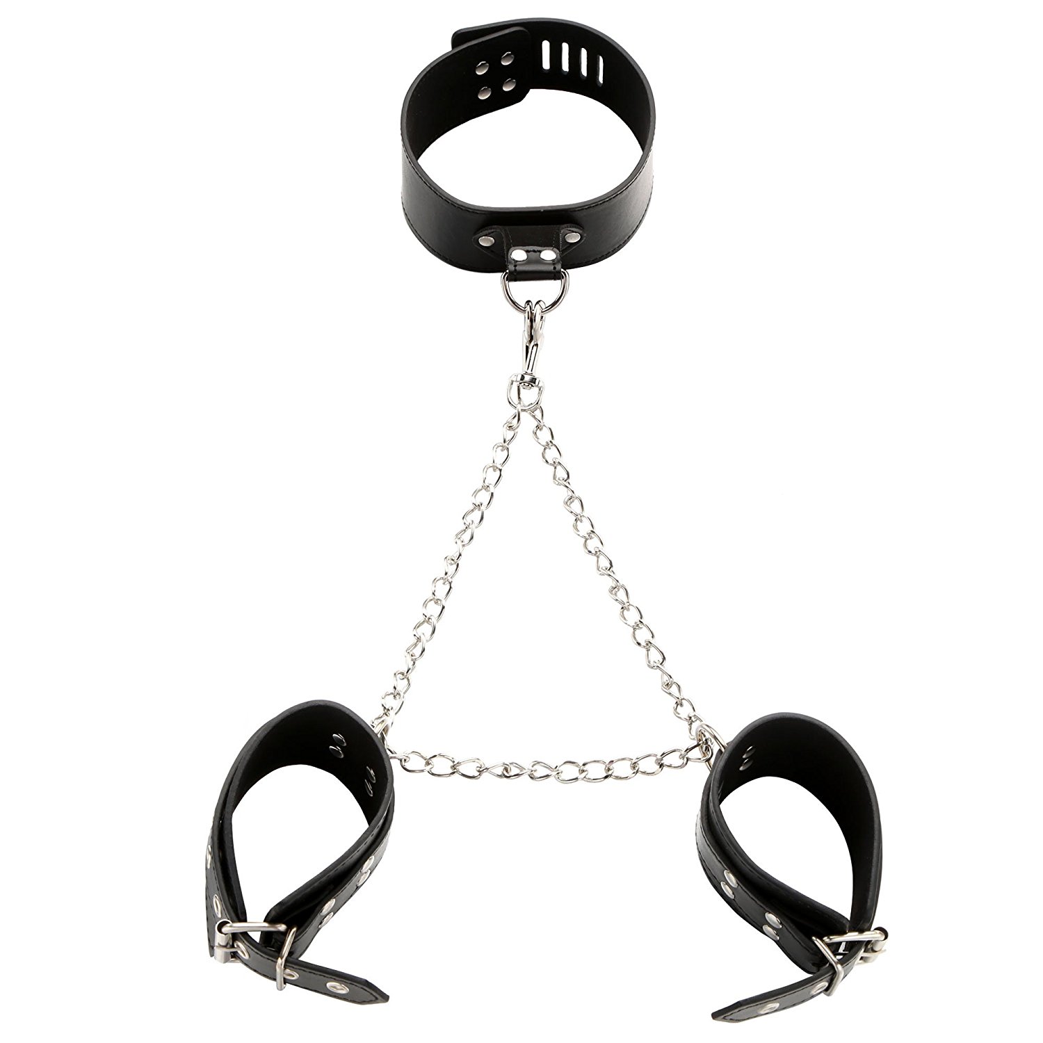 Leder Hand Fesseln Halsband Bondage Set Manschette Ganz Körper Harness Restraint