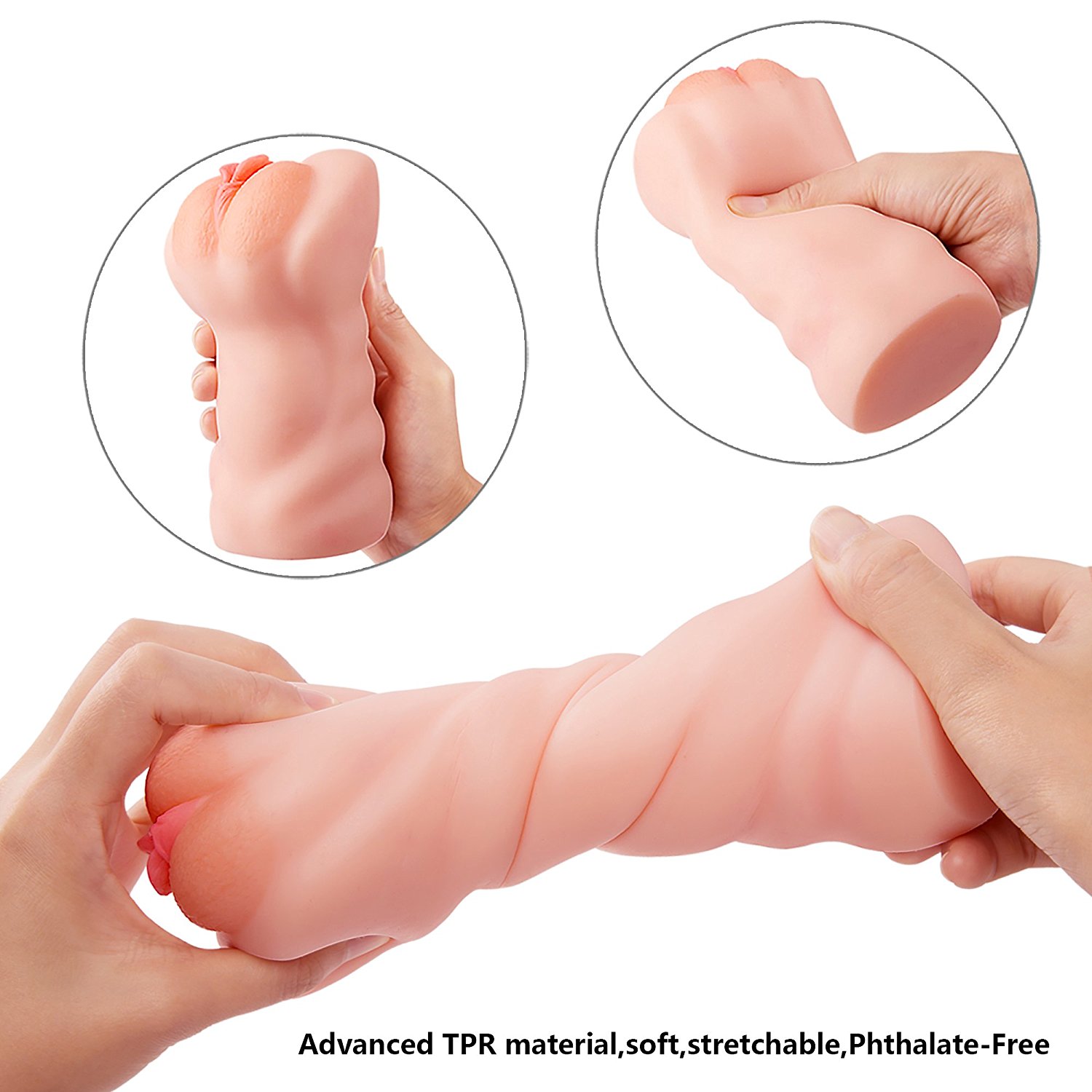 Greenpinecone Erotik Realistische Vagina Taschenmuschi mit echter Vulva und Klitoris , 100%