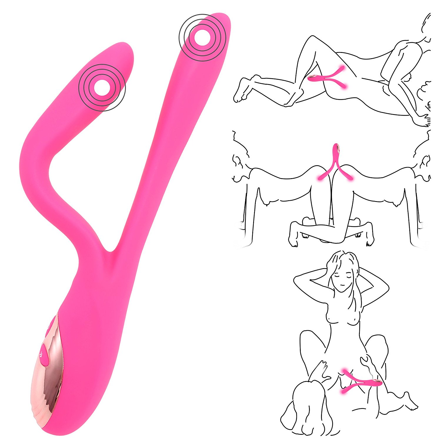 Super flexibler Hasenvibrator(Unterschiedliche Formen) mit 3 Vibrationsintensitäten