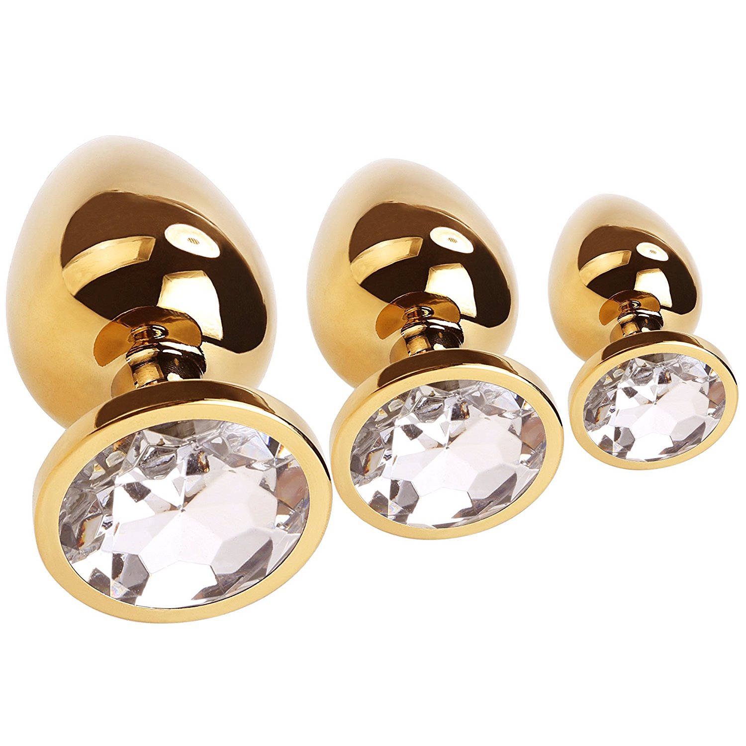 Greenpinecone® Klein + Medium + Groß Set fetisch Masturbation Sex Spielzeug Metall Anal Butt