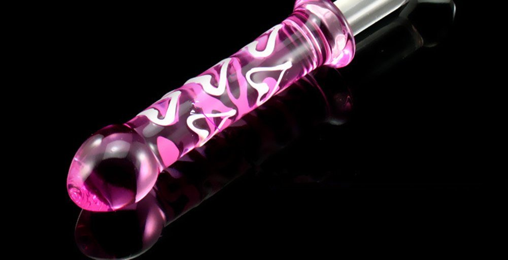 Greenpinecone® Deluxe heart shape Lange Glass Dildo Klar Kristall Glasdil  Plug Anal Plug