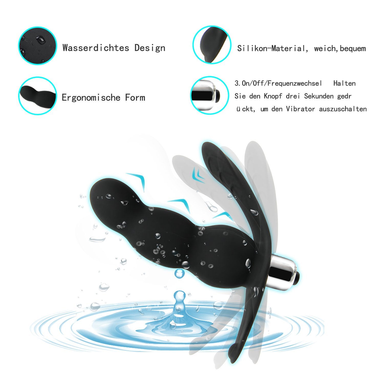 Greenpinecone Silikon Prostata Massager Mit Perineum Massage,Anal vibrator butt plug