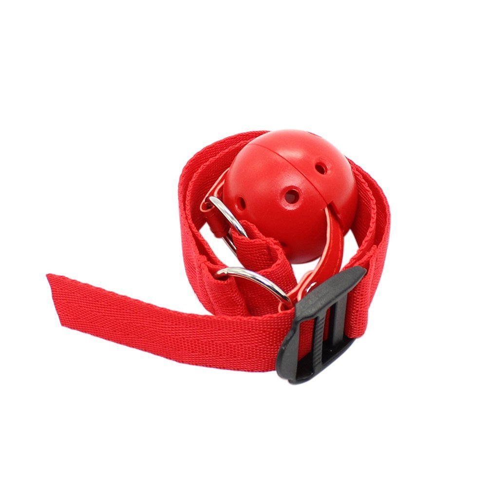 BDSM Bondage Erotik Rot Ballknebel Mundknebel knebel Gag, SM Sex-Spielzeug für Anfänger