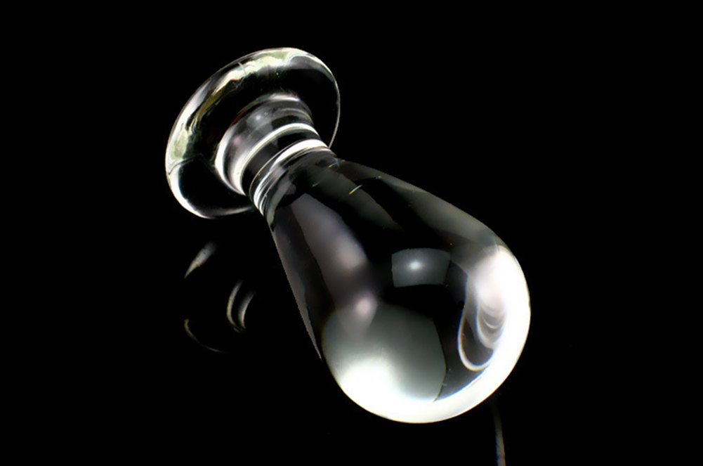 Deluxe 61MM Dick Glas dildo Art Transparent Buttplug Kristall Glas Anal-Dildo G-Punkt