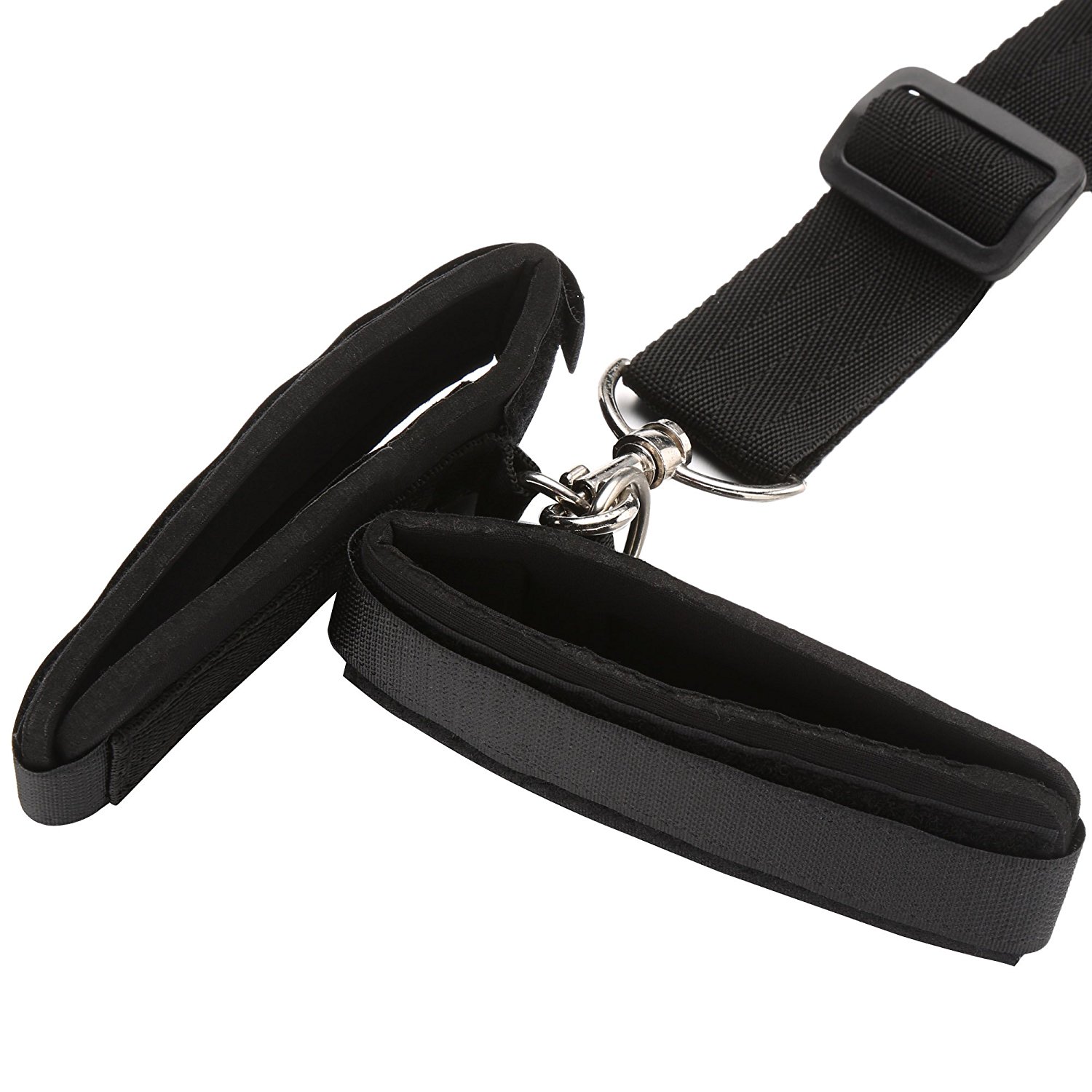 Unisex Knebel und Fesseln Bondage SM Hals Hände Genuss Bondage Anzug für Erwachsene Schwarz