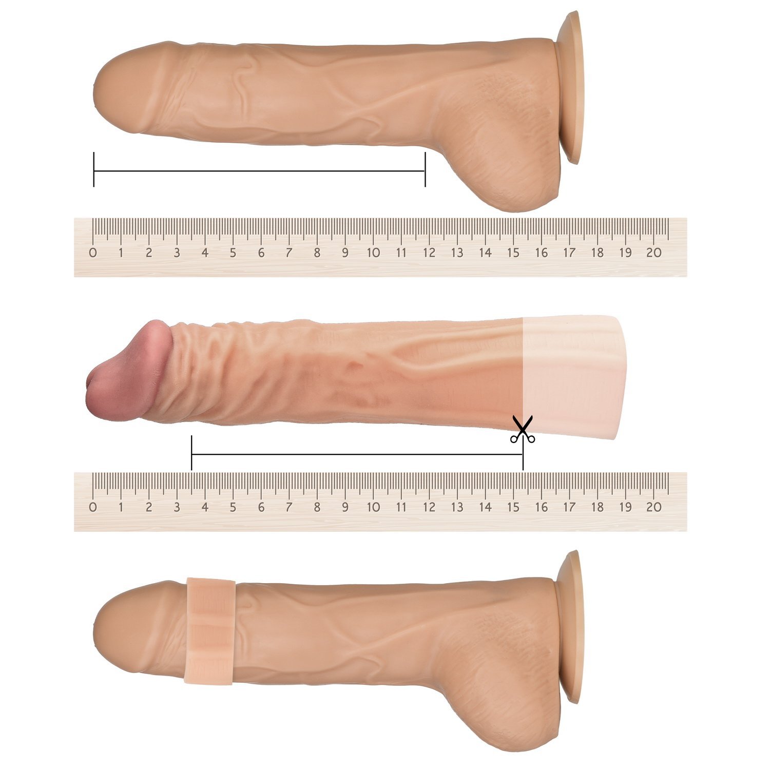 Greenpinecone® Deluxe Silikon Penis Sleeve / Penismanschette mit Superelastizität 100% sicher und