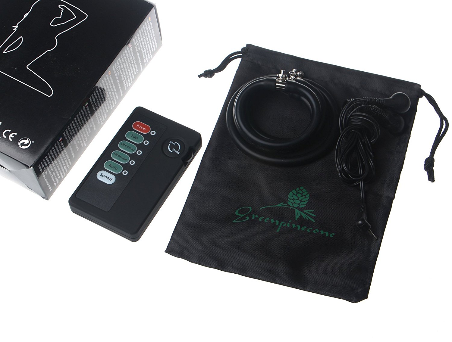 Greenpinecone® Luxus Elektro-Penisr Cockring Sex-Spielzeug für Männer