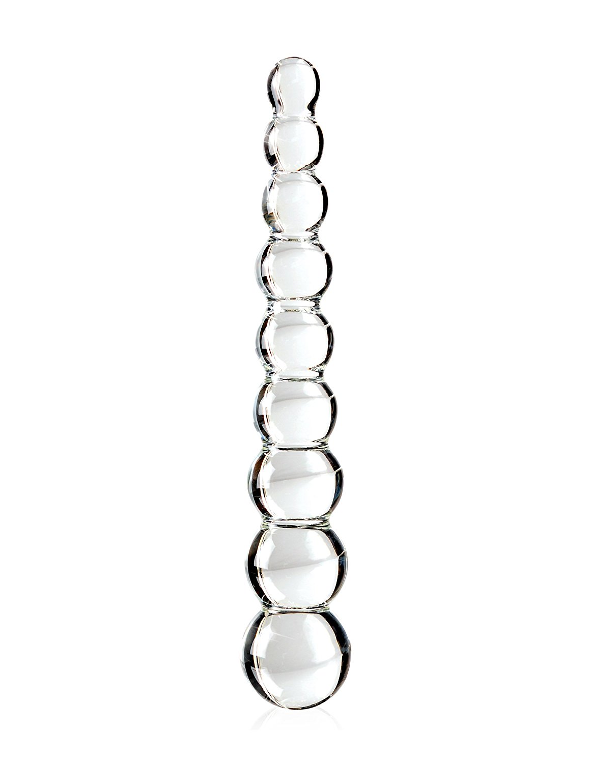 Icicles No.2 Beaded Clear Glass Dildo