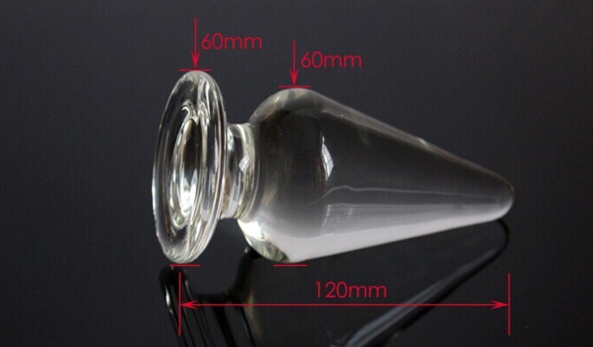 Greenpinecone® Glas Dildo Klar Kristall Buttplug