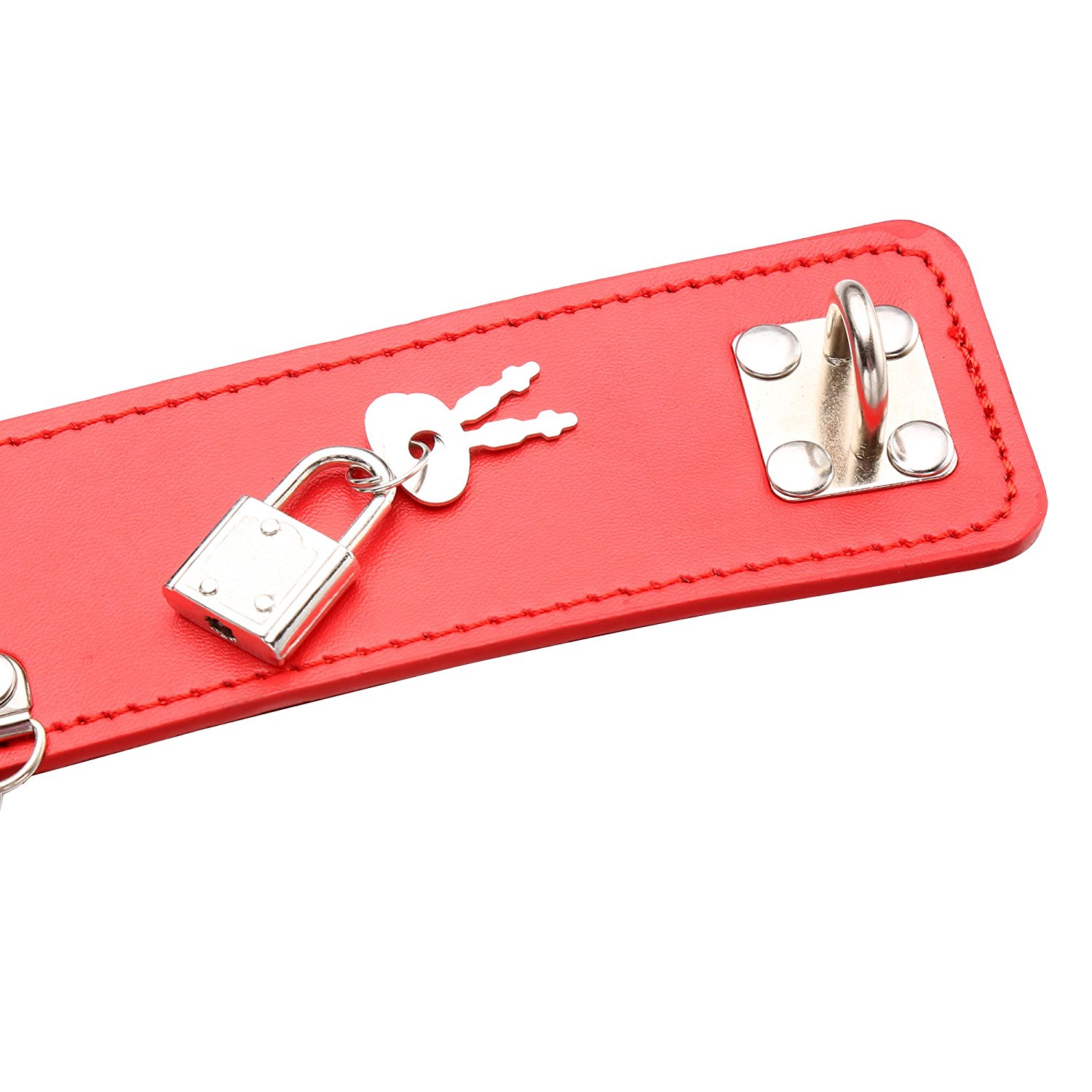 Greenpinecone® SM Bondage Leder Halsband mit leine/Ring und