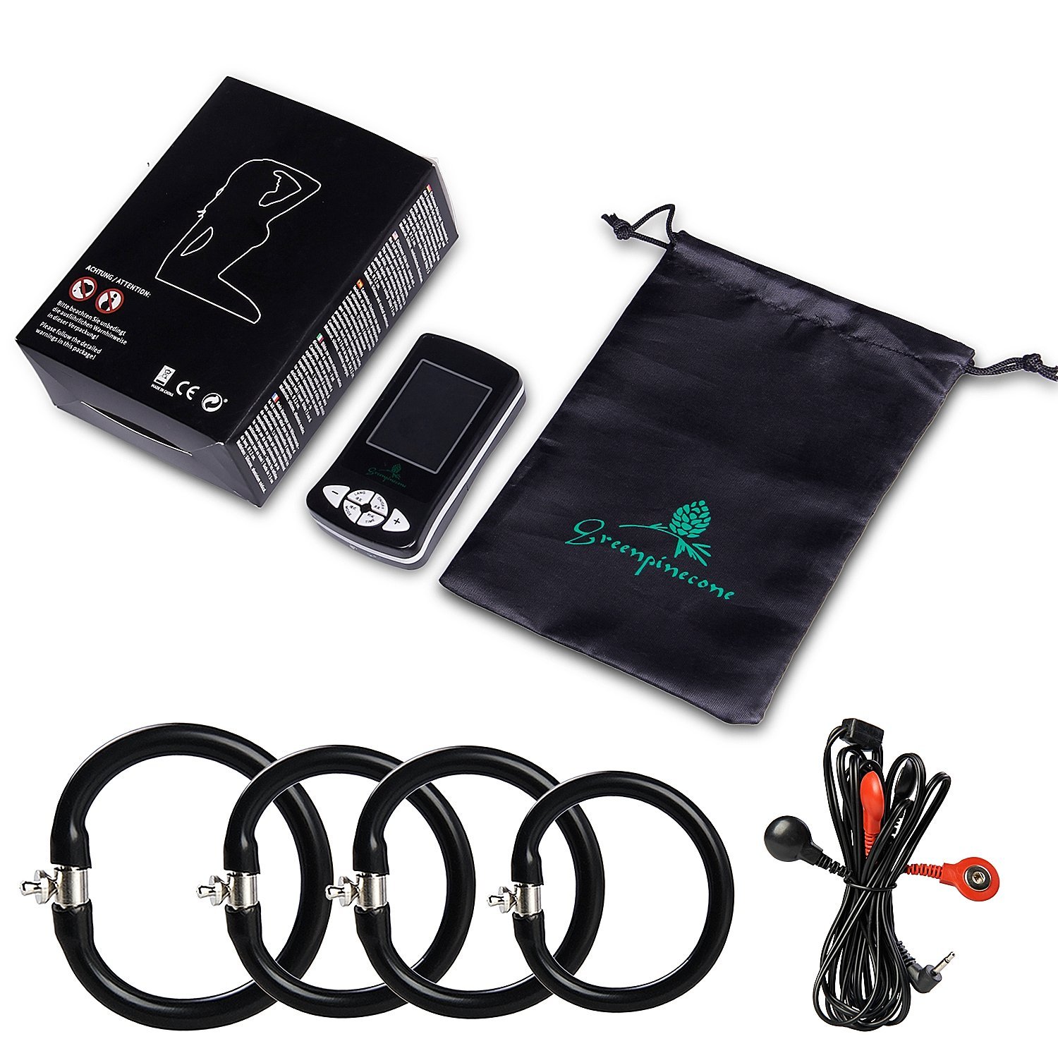 Neu!! Greenpinecone® , Penisvergrößerung Stromschlag Cockring Sex-Spielzeug für Männer