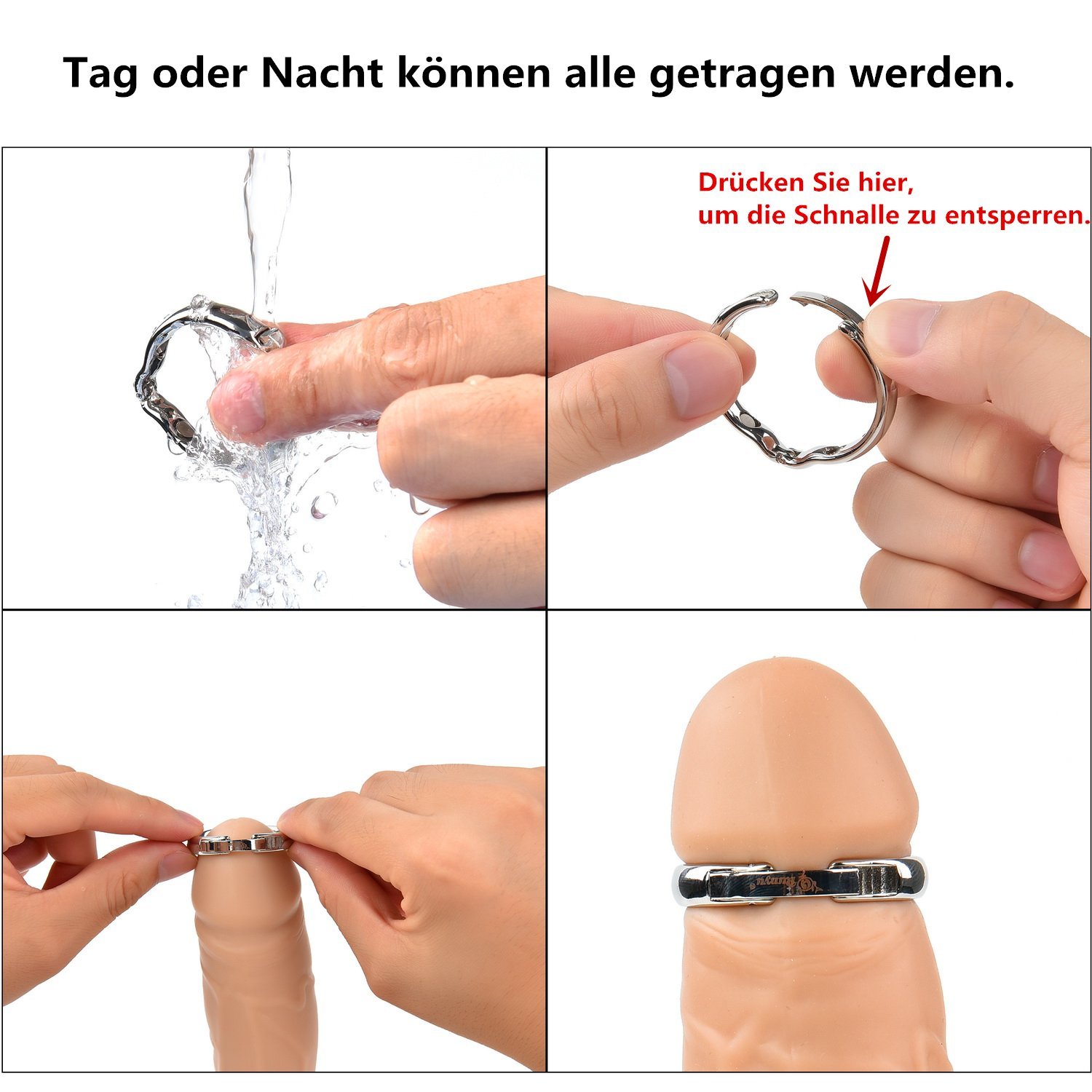 Greenpinecone® Ø 24 - 26cm Metall Penis Ring für die Behandlung von Vorhaut mit