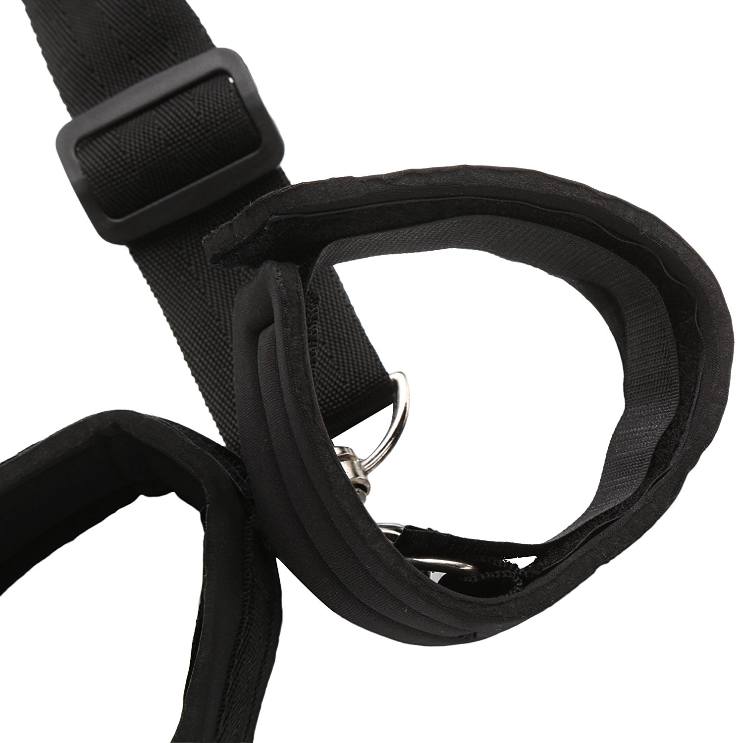 Unisex Knebel und Fesseln Bondage SM Hals Hände Genuss Bondage Anzug für Erwachsene Schwarz