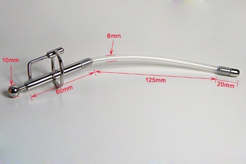 Greenpinecone® Penis Plug Dilator mit Eichelring - 185mm lang - flexibler - Bondage BDSM CBT SM