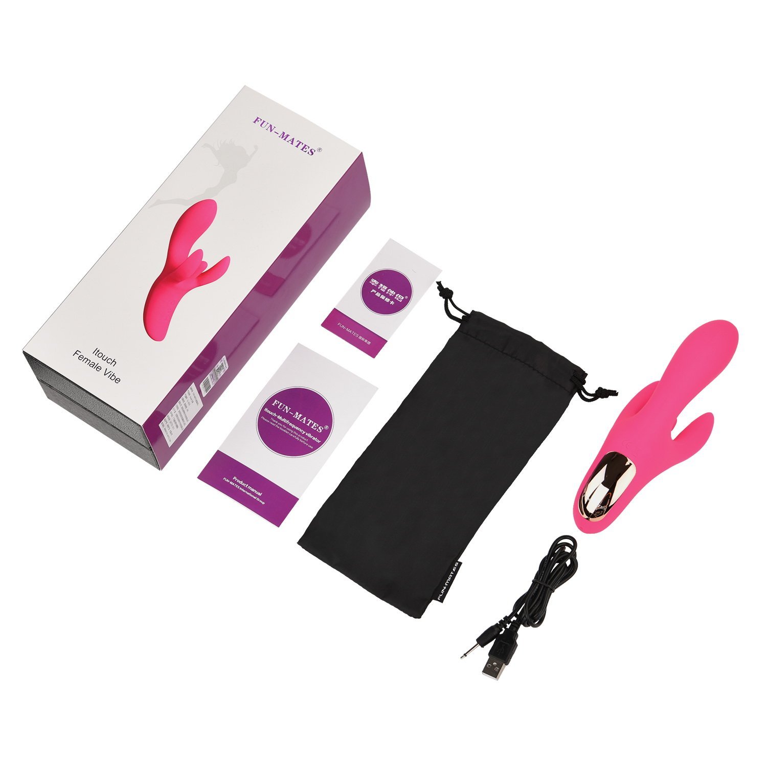 LEVETT® Deluxe Silikon G-Punkt Vibrator mit Klitorisstimulator und Schamlippen Stimulation