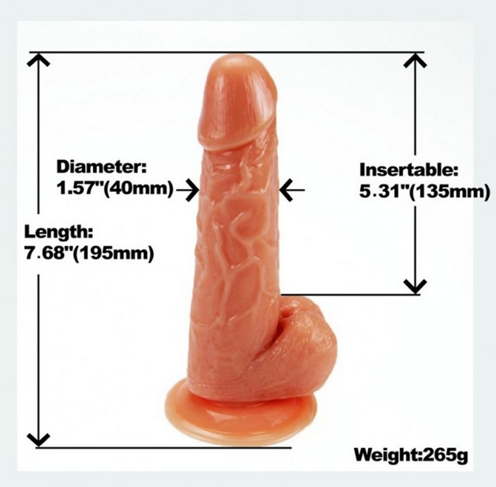 FANTASY Bondage Leder Harness 7,68 &quotPenis-Nachbildung Penisaufsatz Solid Penisslip