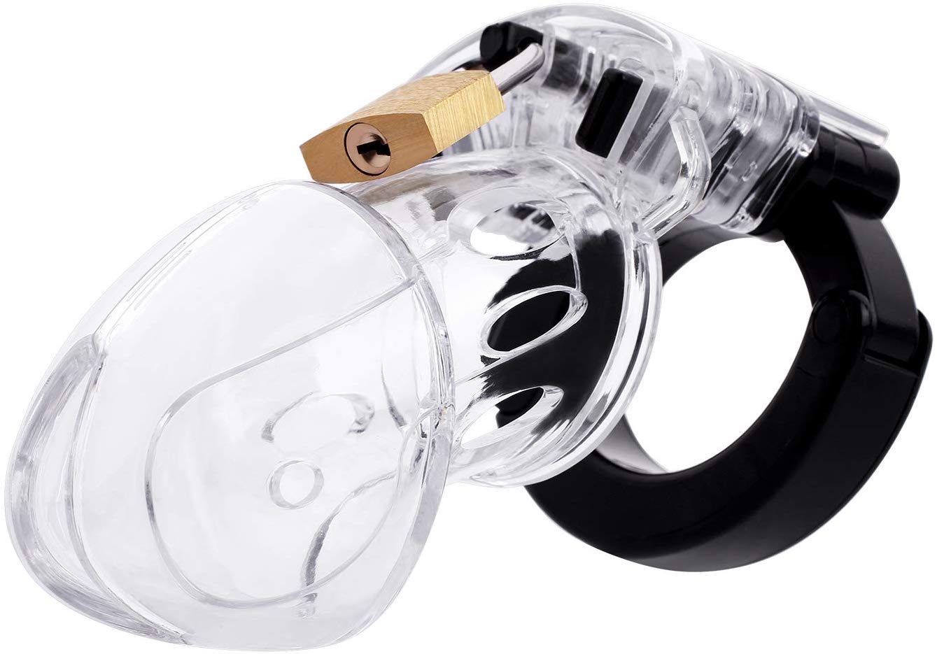 Greenpinecone Keuschheitsgürtel für Männer, Transparenter Keuschheitskäfig Peniskäfig