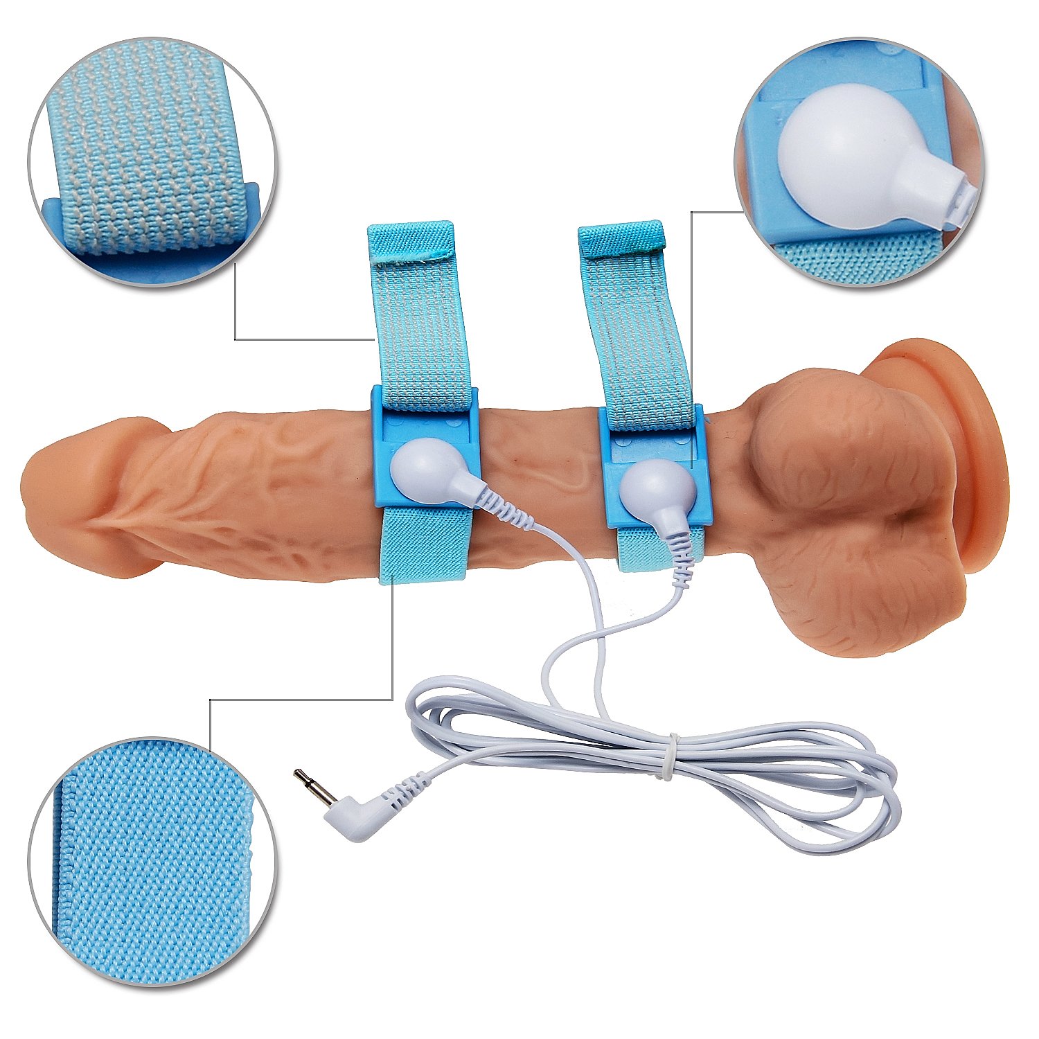 Greenpinecone® Luxus Elektro Analplug Set 32 mm und 25 mm, Elektrosex Buttplug für Reizstromgerä