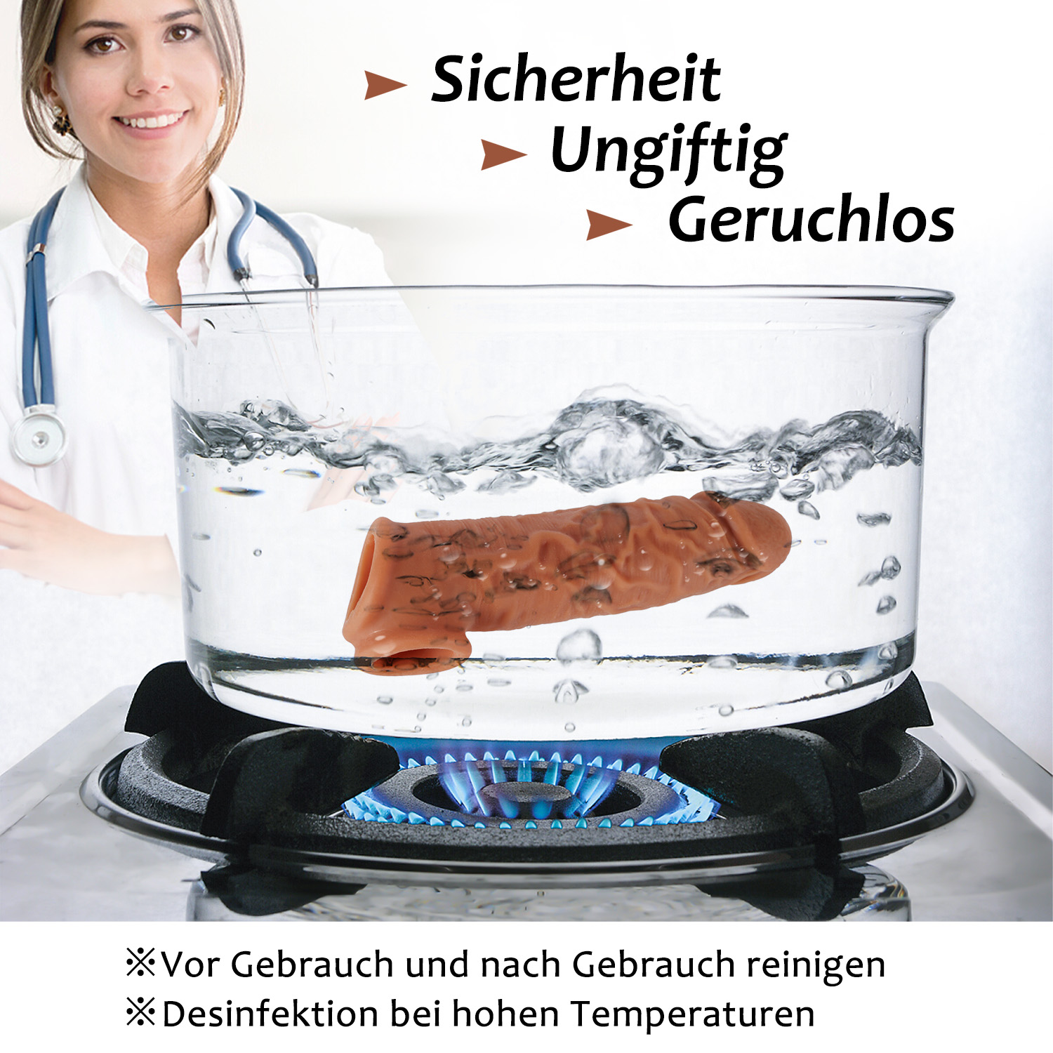 Greenpinecone Realistische Dildos Penis Sleeve kann Penisverlängerung