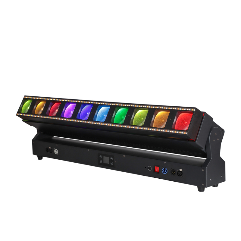N-5 10x60W RGBW 4-in-1 UV LED Beam Strip Light – High Brightness Backlit Zoom with Halo Effect for Stage Performance