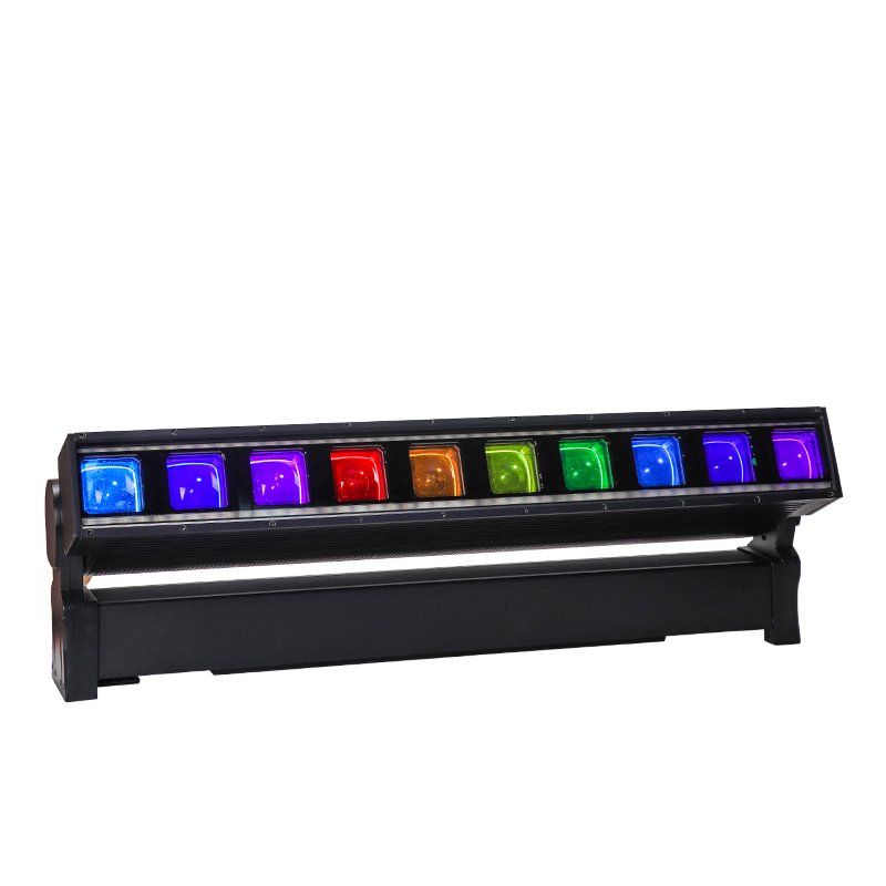 IP65 10x60W Zoom Pixel Beam Bar Moving Head Light with RGBW Backlight for DJ KTV Nightclubs