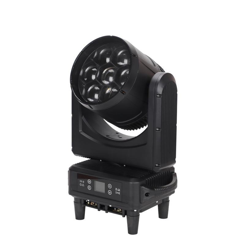 N-12 DJ Show Waterproof 7X60w Bee Eye Rgbw 4in1 Zoom Led Wash Moving Head Stage Lights