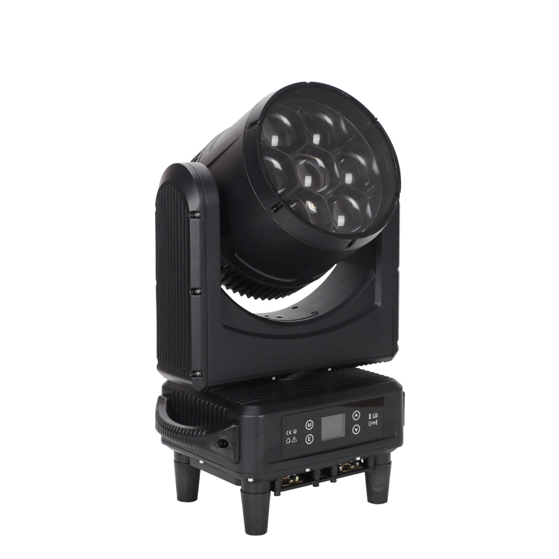 N-12 DJ Show Waterproof 7X60w Bee Eye Rgbw 4in1 Zoom Led Wash Moving Head Stage Lights