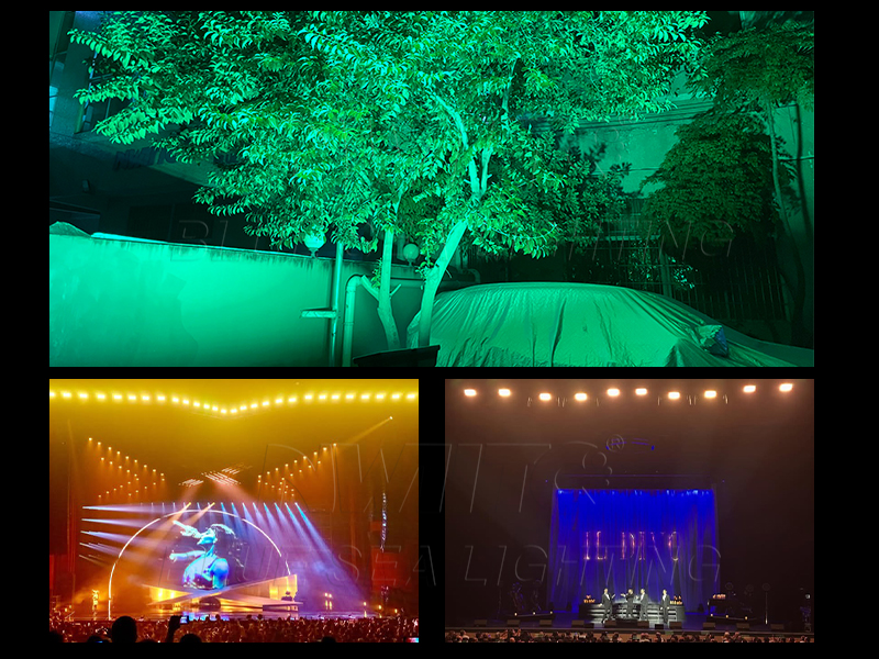 Durable stage par light with adjustable beam and long lifespan