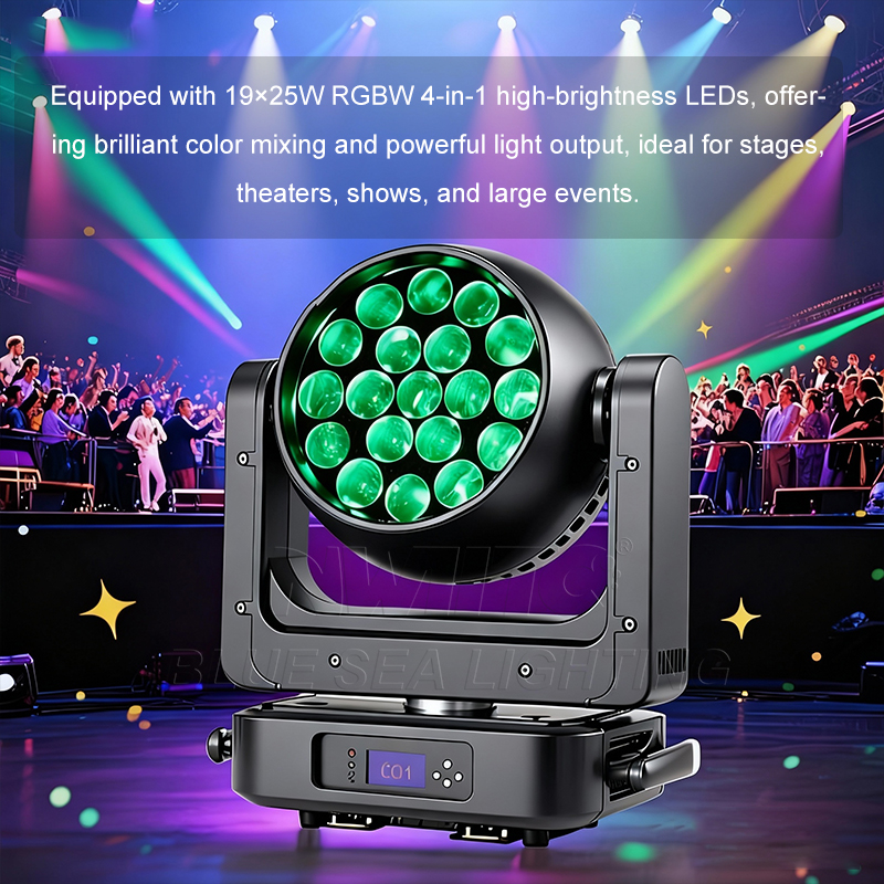 Colorful Beam Wash Lighting for Events and Clubs