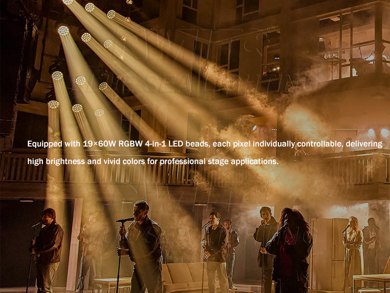 Bee Eye rotating pixel zoom wash light