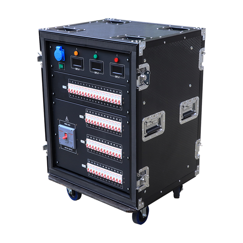 Pro 8pcs 220V 19pin Socapex Power Distribution Equipment 6pcs 110V Edison Output 220V+110V Combo